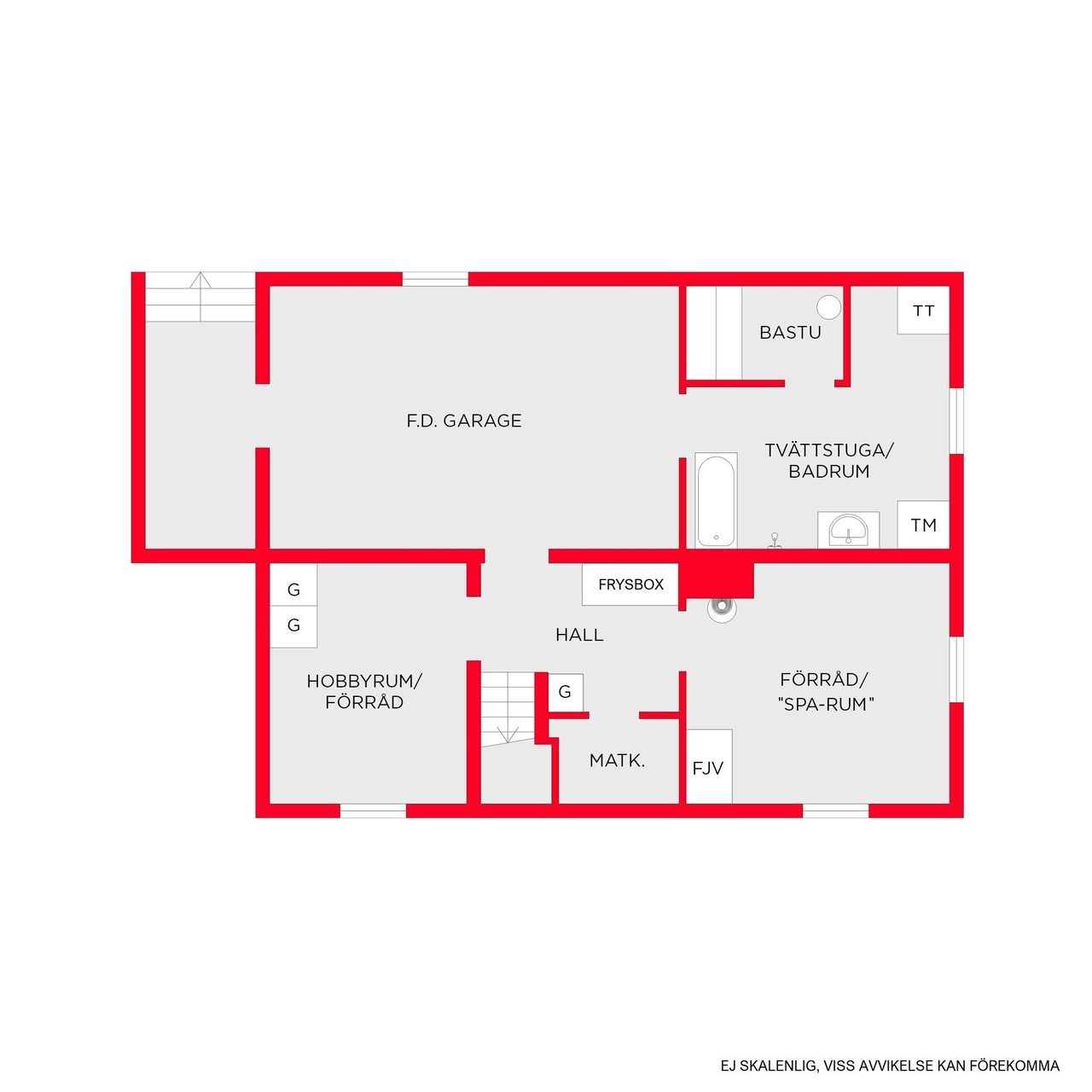 Planlösning Källarplan