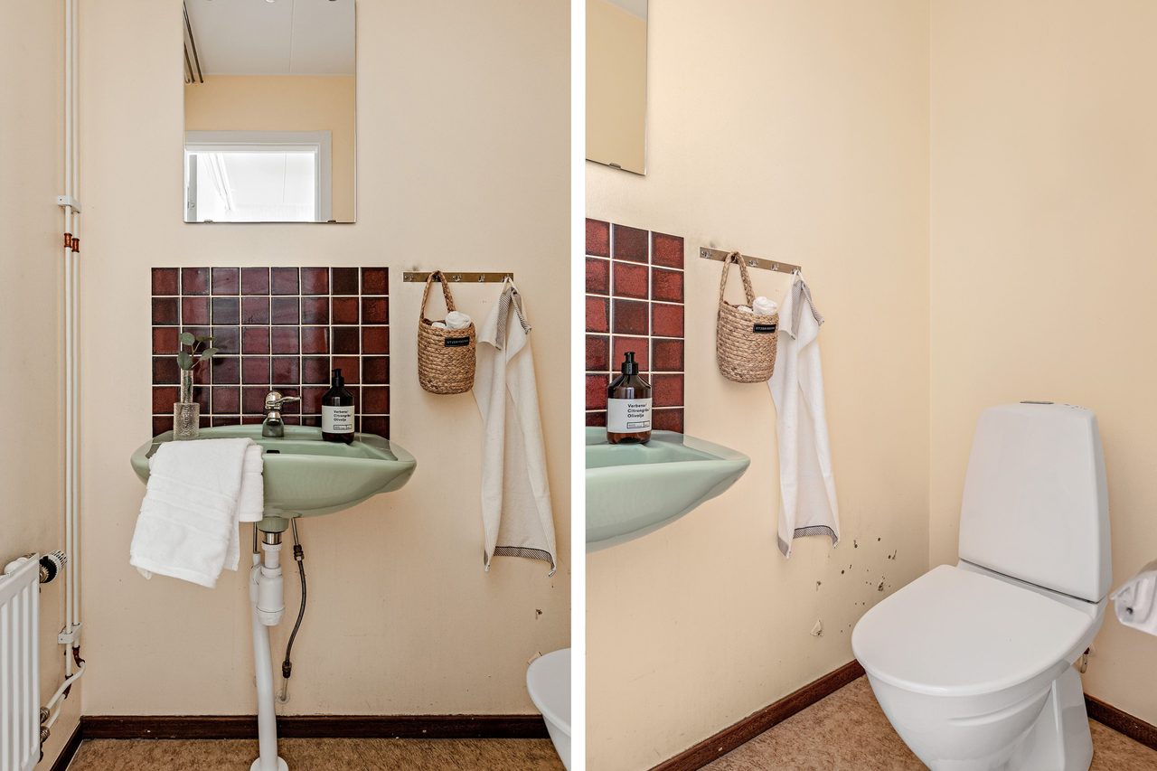 Gästtoalett vid hall