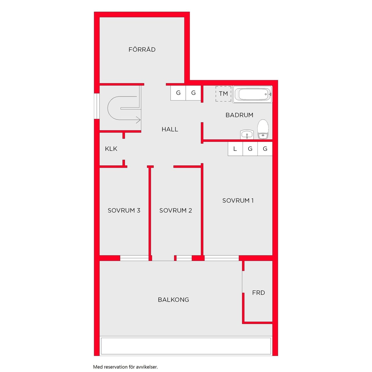 Planritning, övre plan