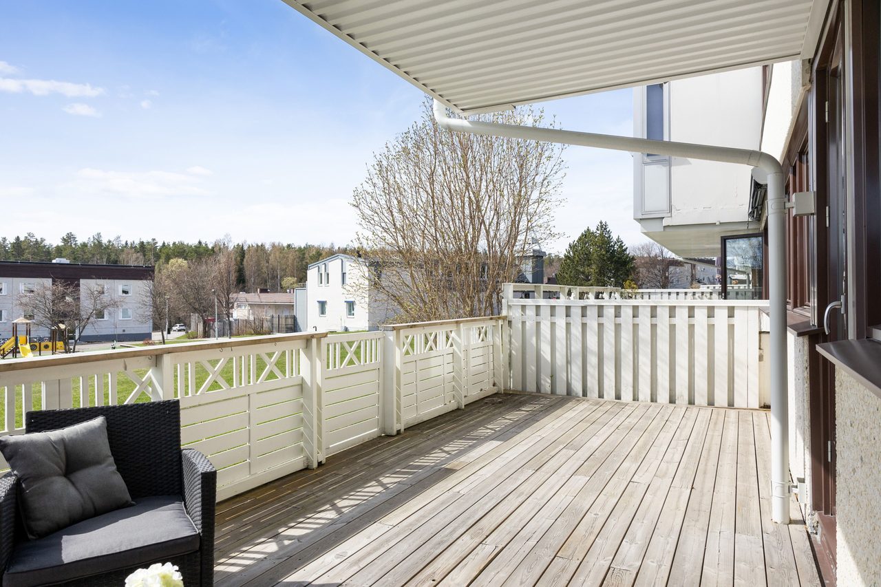 Fritt läge nedanför huset