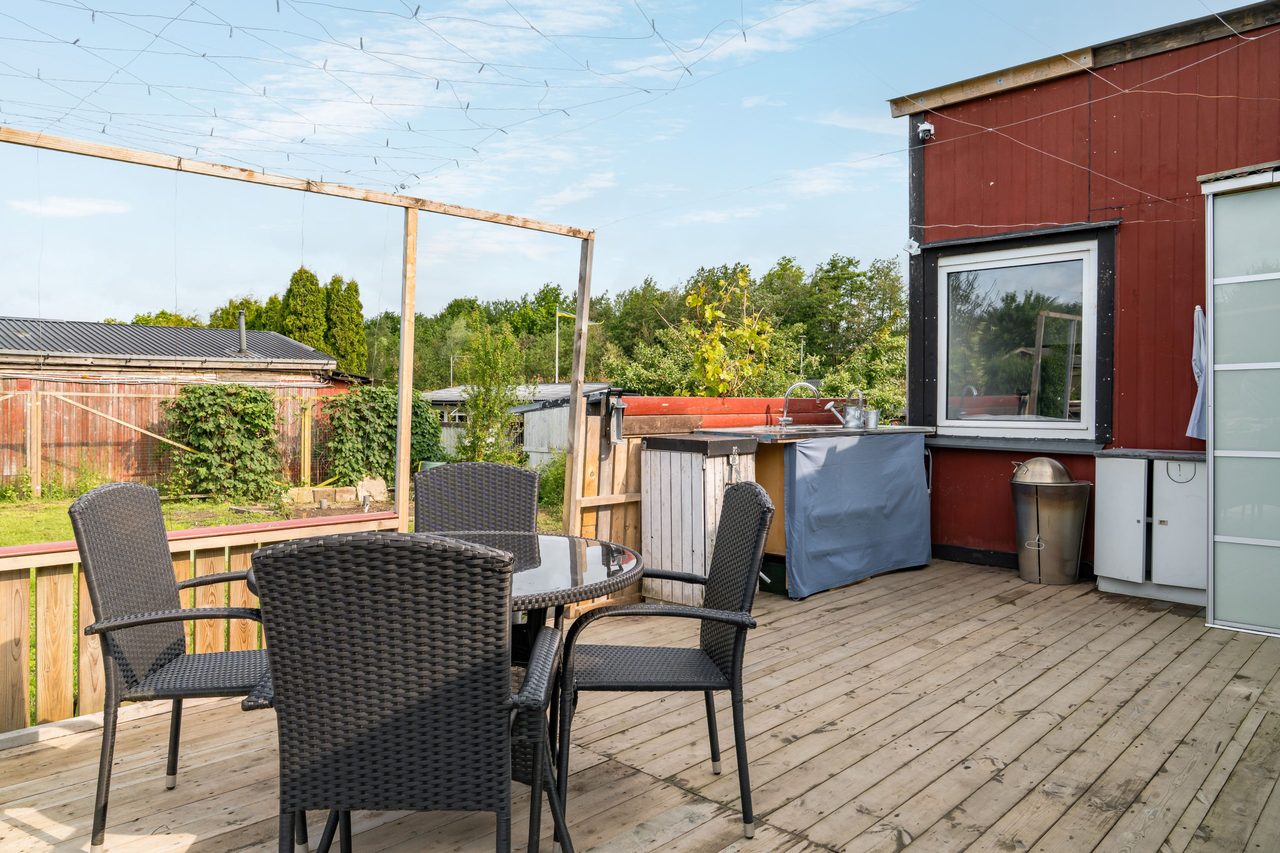 Kopparhögarnas koloniområde, gång S stuga 21