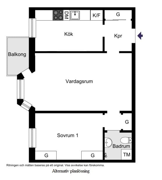 Alternativ planlösning