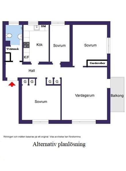 Alternativ planlösning