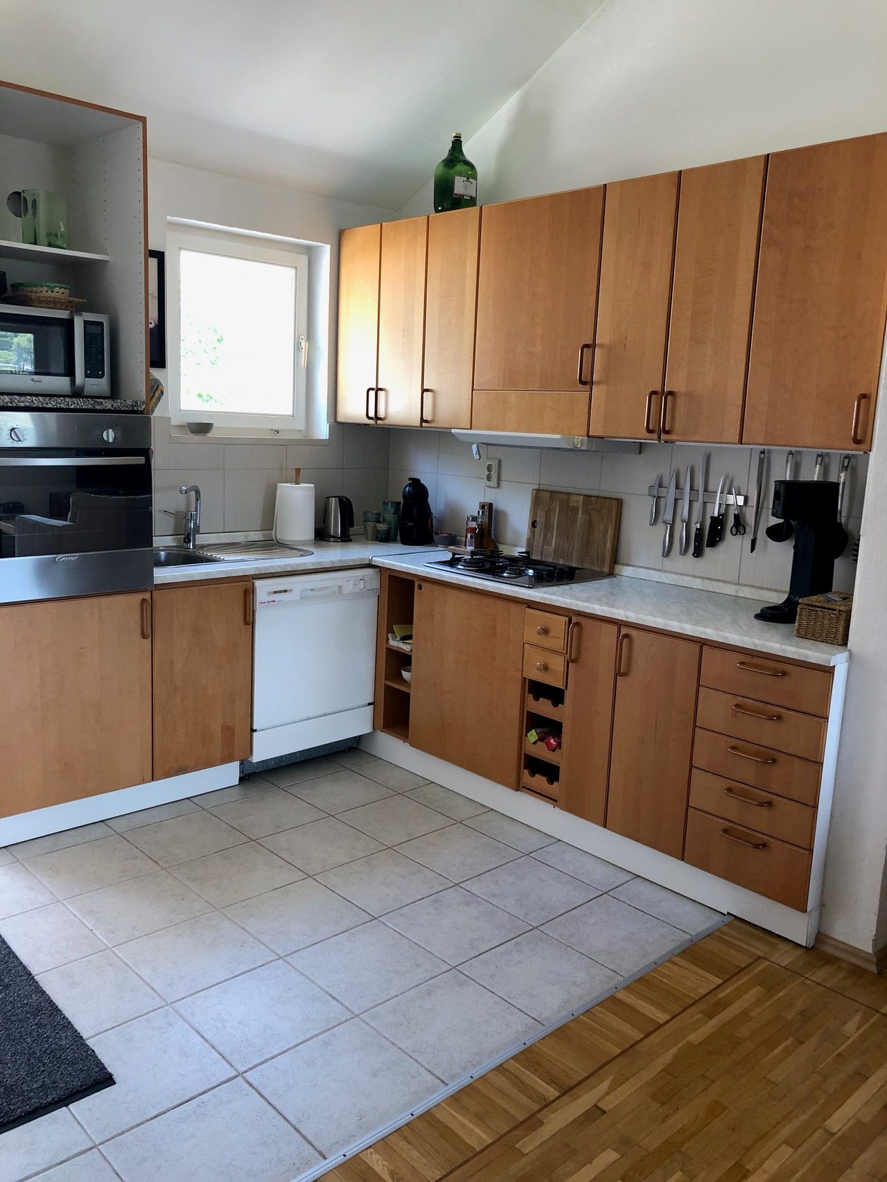 Kitchen towards North