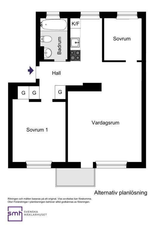 Hallebergsvägen 38, 3/3 tr.
