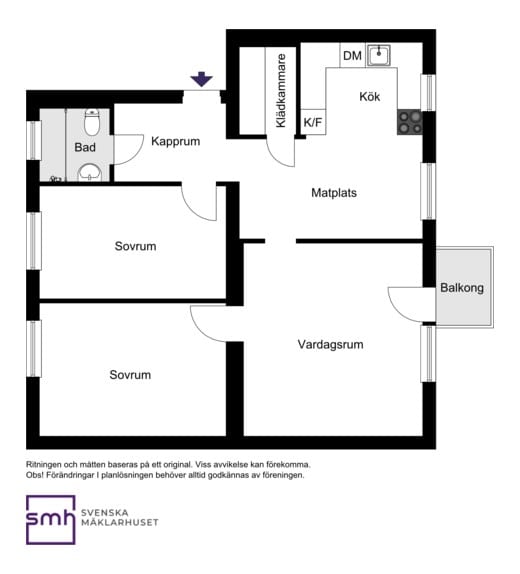 Kvarnbacksvägen 61, 1tr.