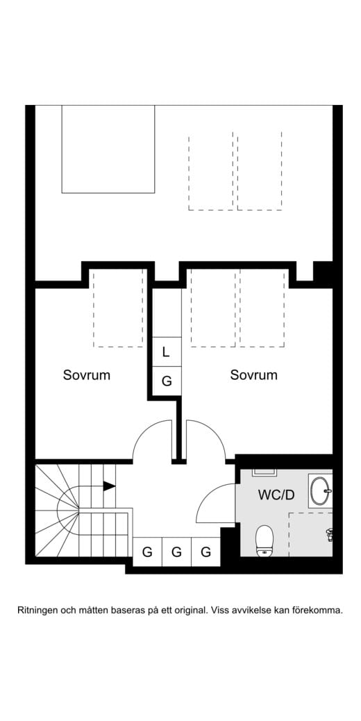 Planritning övre plan