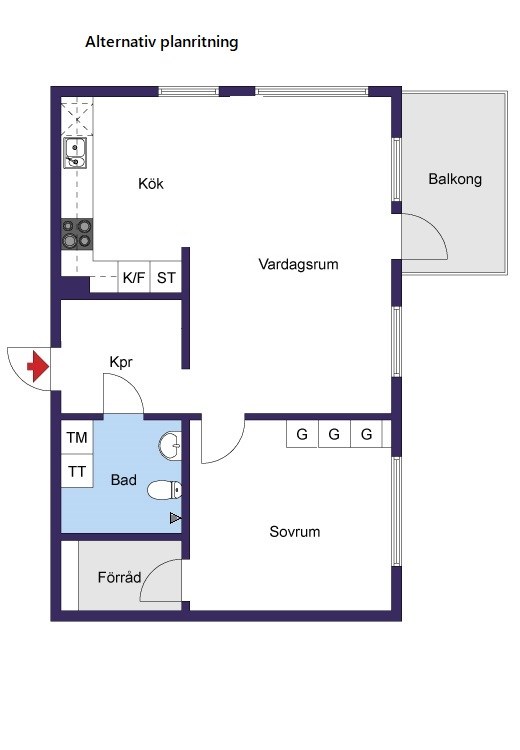 Alternativ planlösning