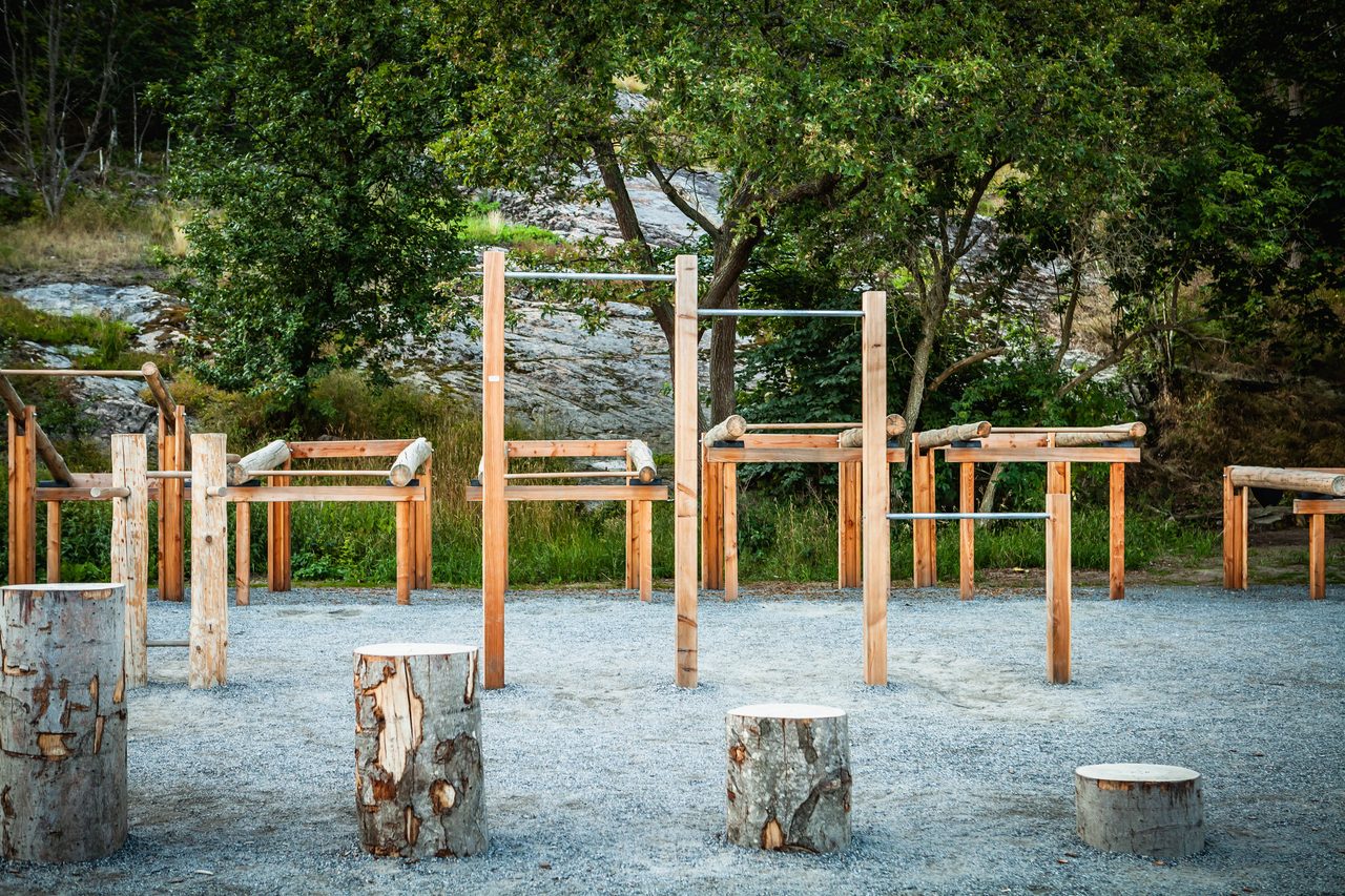 Utegym vid Vinterviken