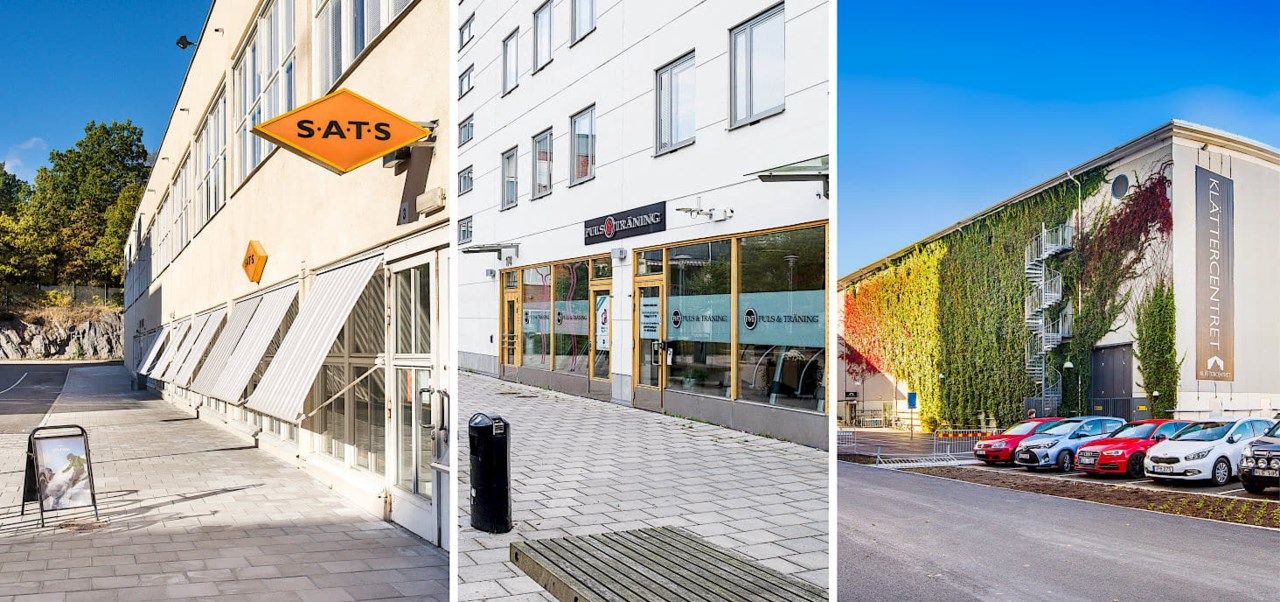 I naromradet finns bra traningsanlaggningar, klattercenter, yougacenter, idrottshallar, simhall m.m.