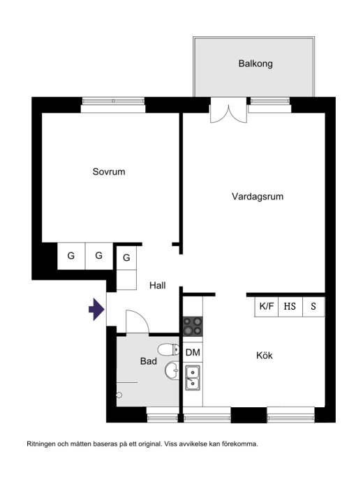 Tellusborgsvägen 64, vån 3/3