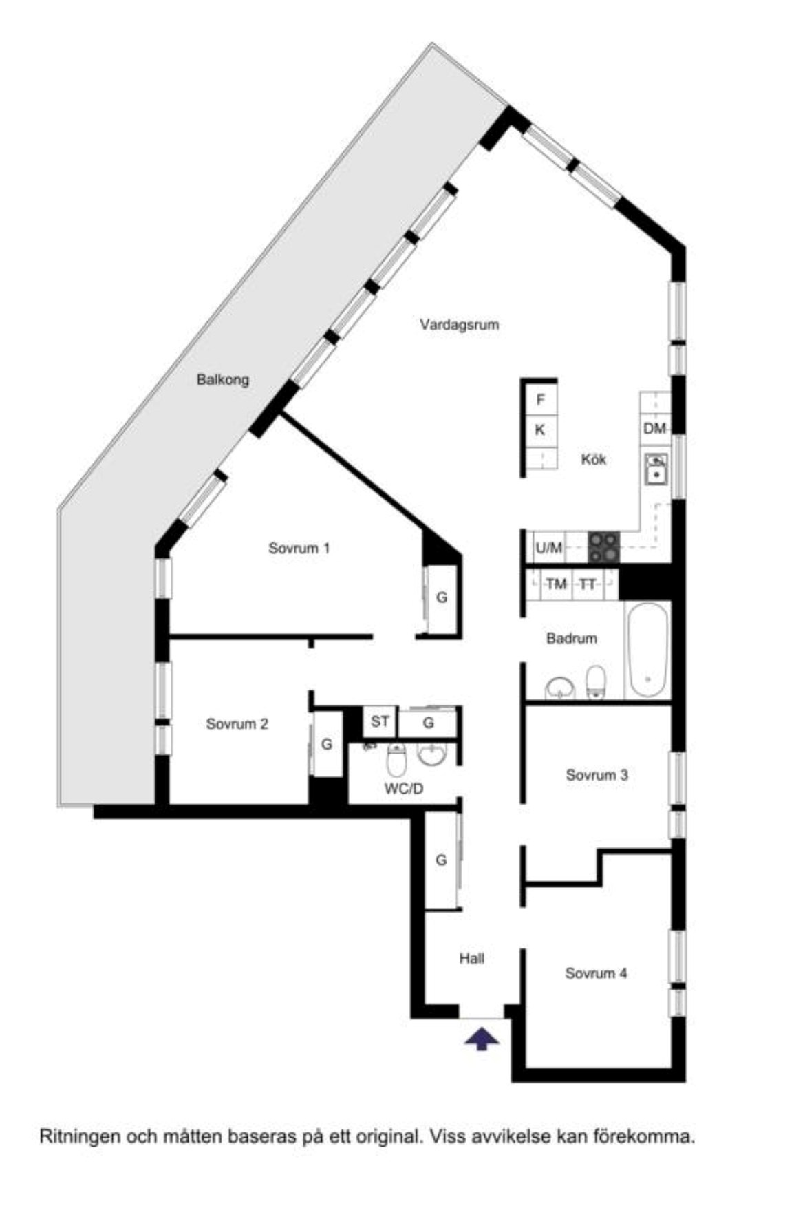Bryggvägen 16, vån 4 av 5