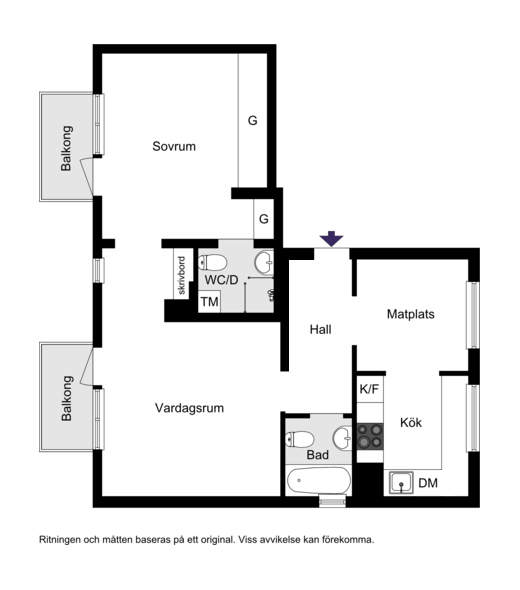 Boktryckarvägen 5, vån 3/3