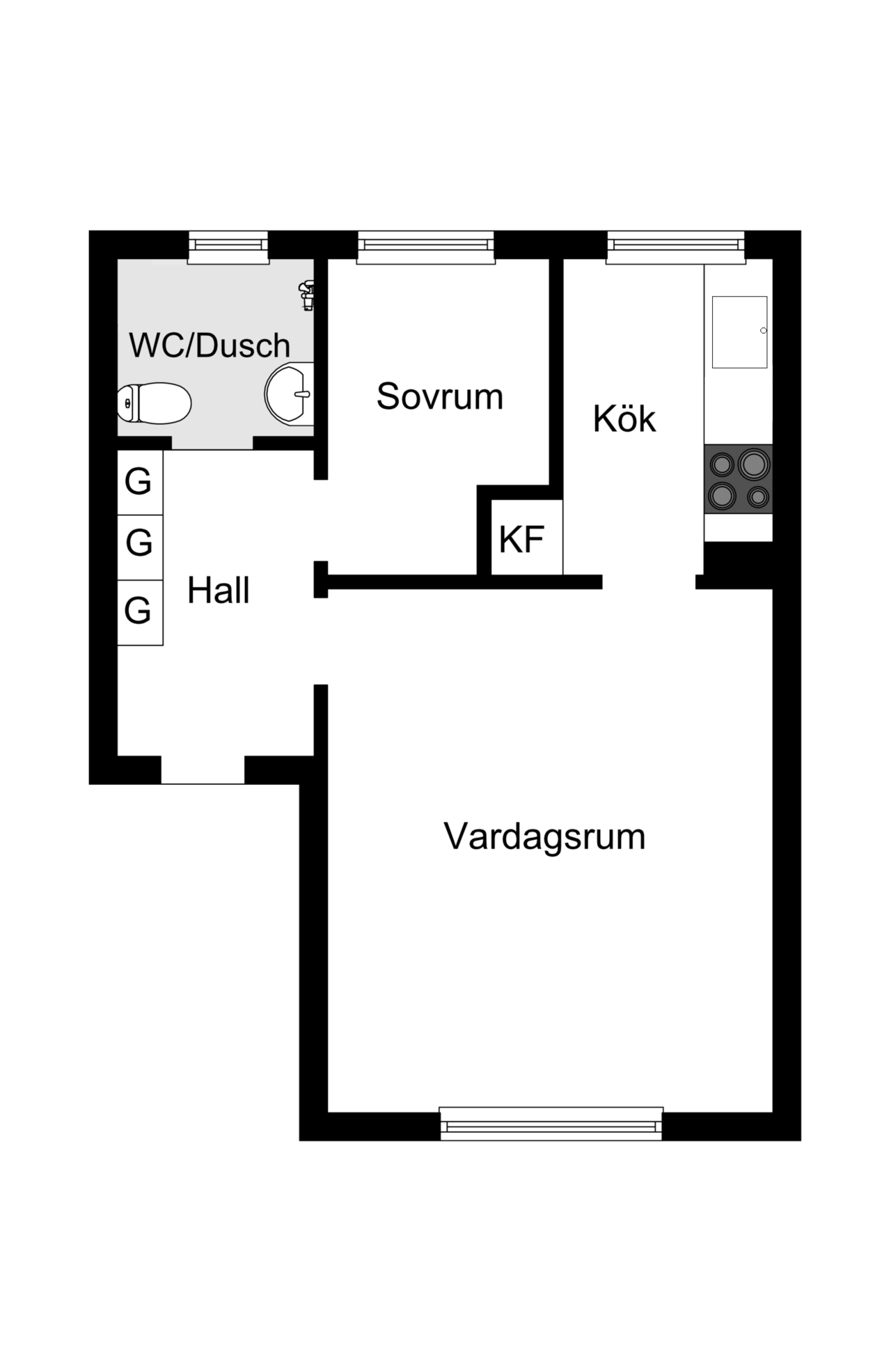 Cedergrensvägen 48, 1tr