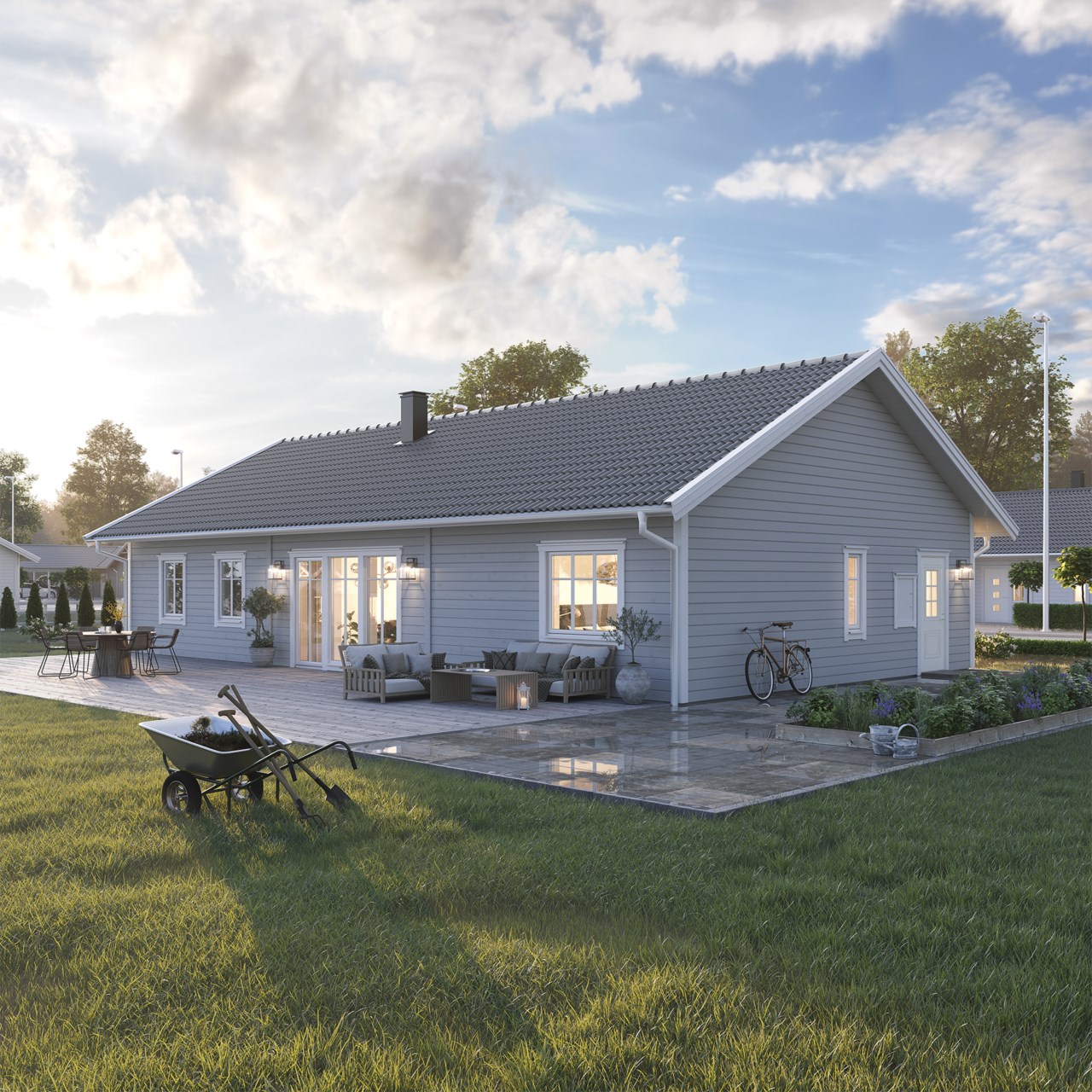 Föreslagen modell Villa Vallda - Klassiskt utförande