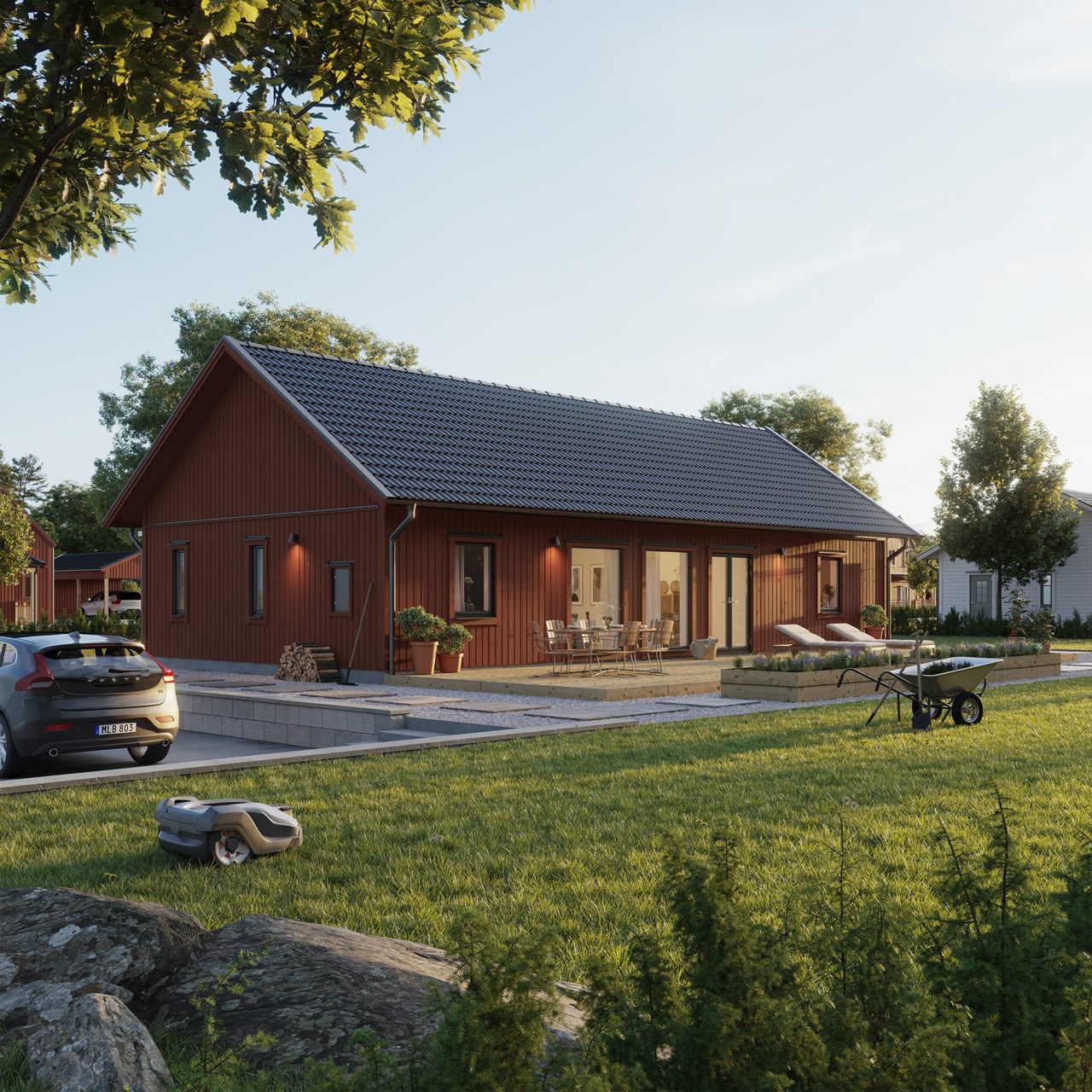 Föreslagen modell Villa Lunna - Klassiskt utförande