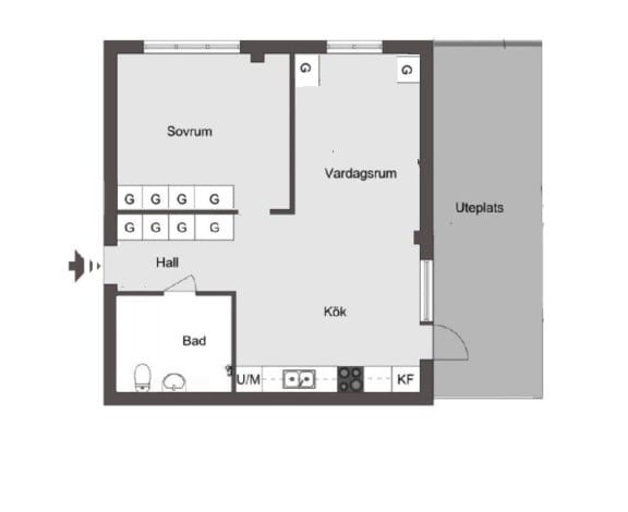 Floor plan for Ekebyvägen 32