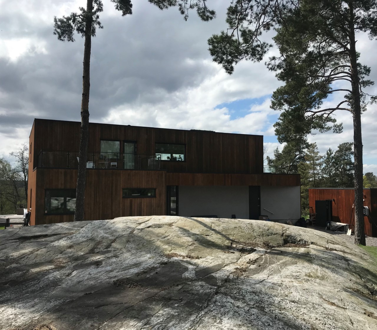 Exempelhus på berg