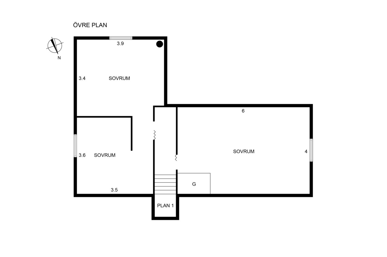 Planritning Gunnarstorpsvägen 6, Vänersborg - Copy