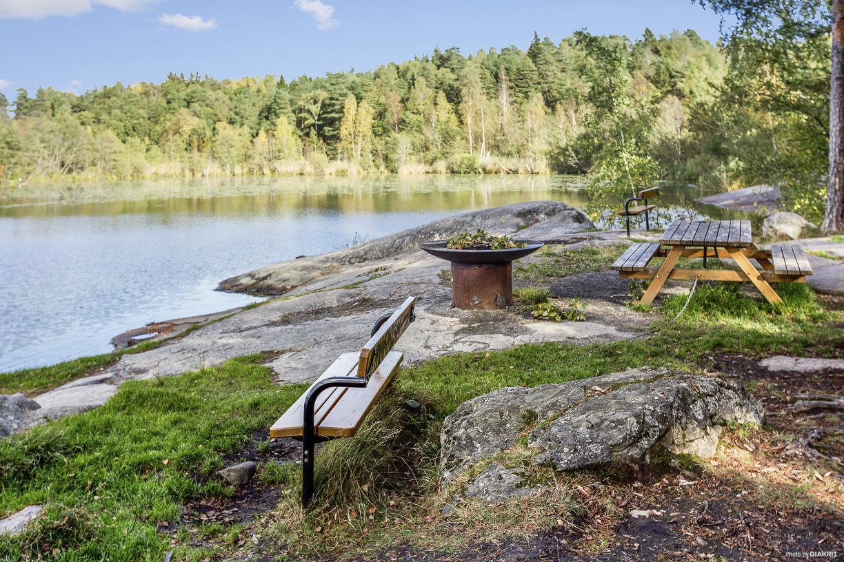 Vackra omgivningar för aktivt