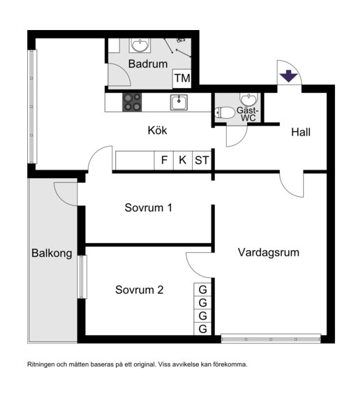 Planritning för Pyrolavägen 24
