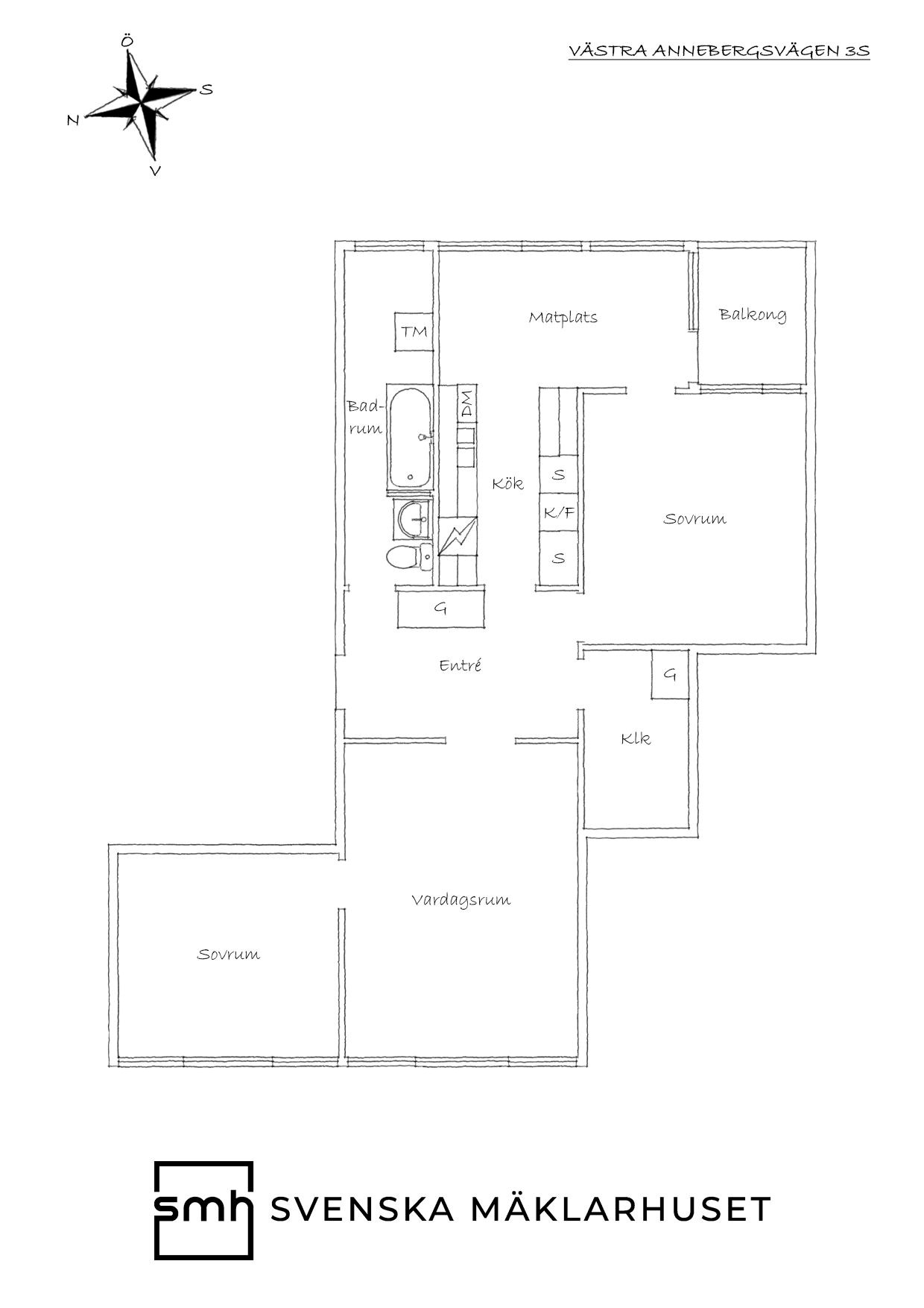 Västra Annebergsvägen 3S