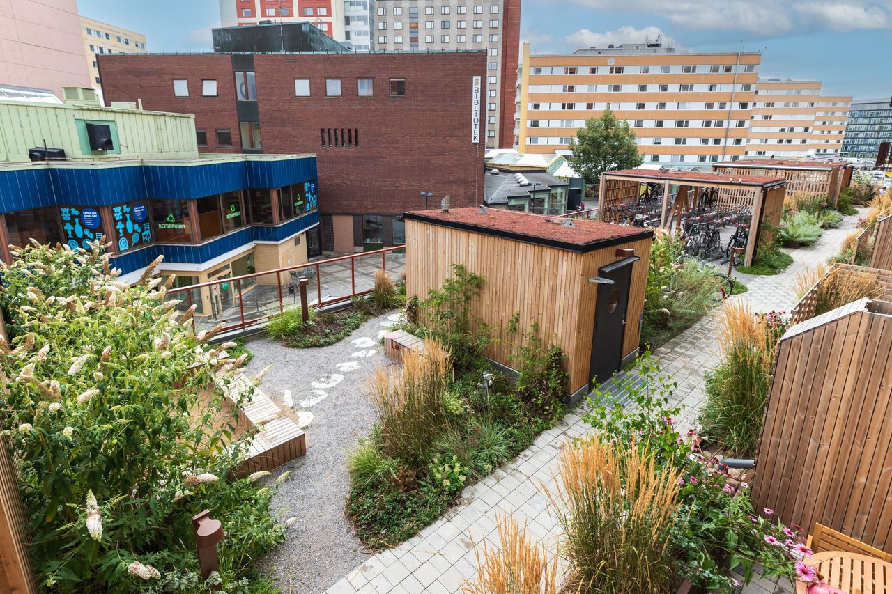 Utsikt över föreningen innergård!