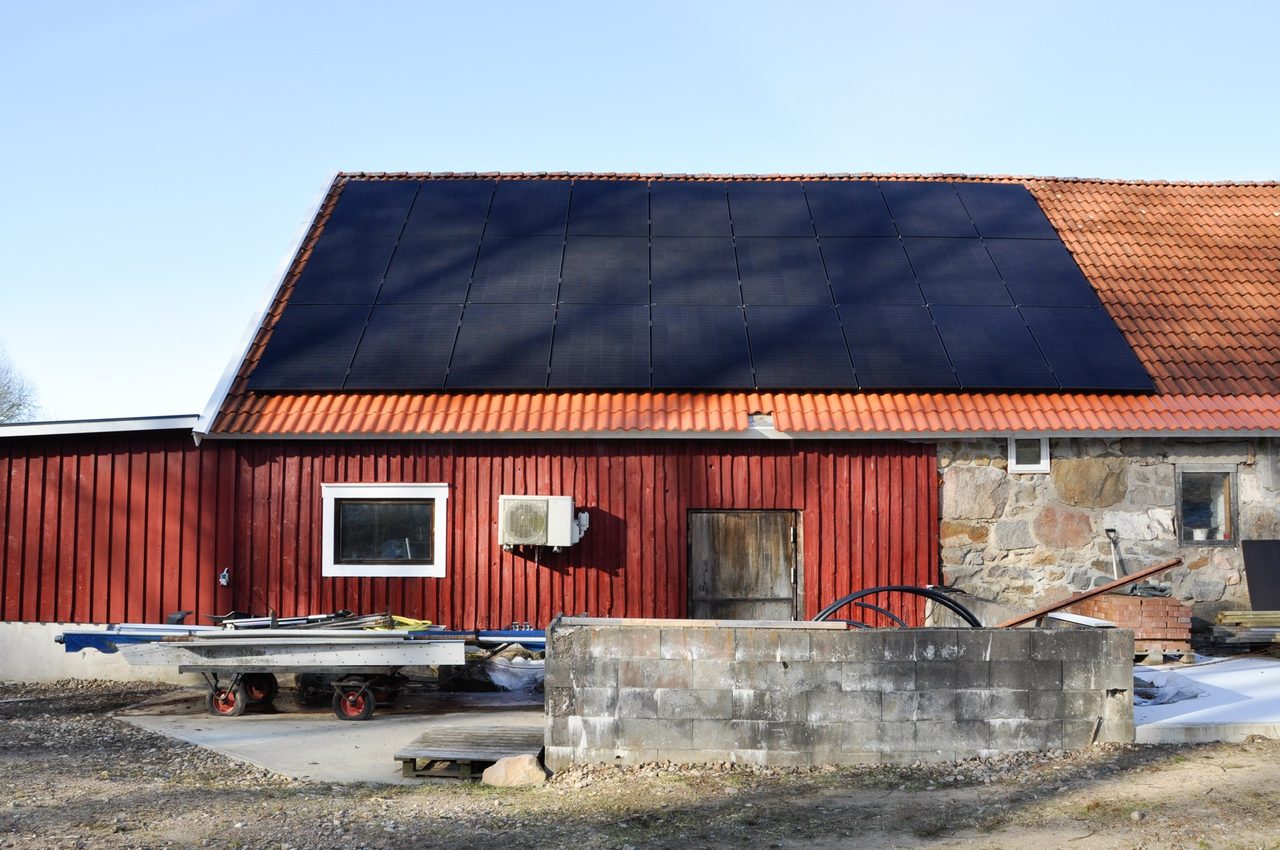 solceller som täcker elbehov