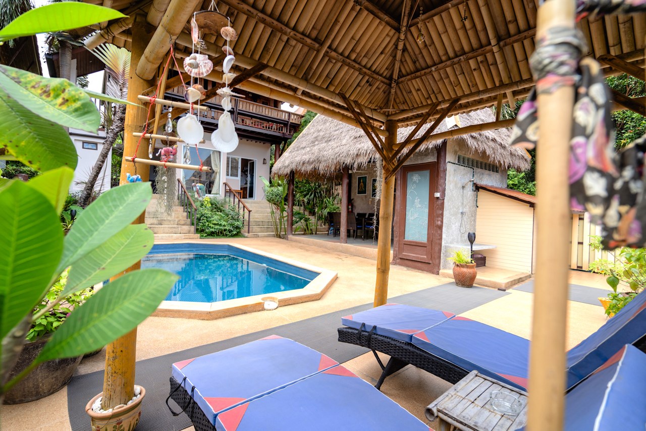 3 Pool Area - outdoor shower by the Sala