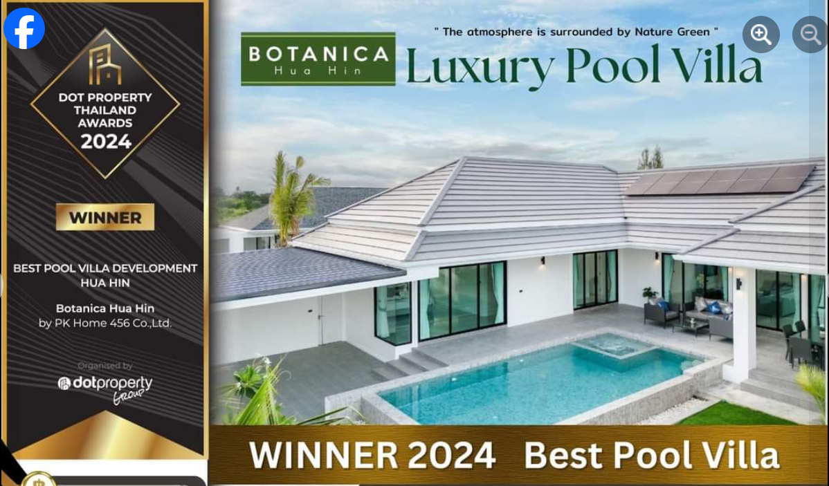 Botanica Pool Villa i Hua Hin, Thailand.