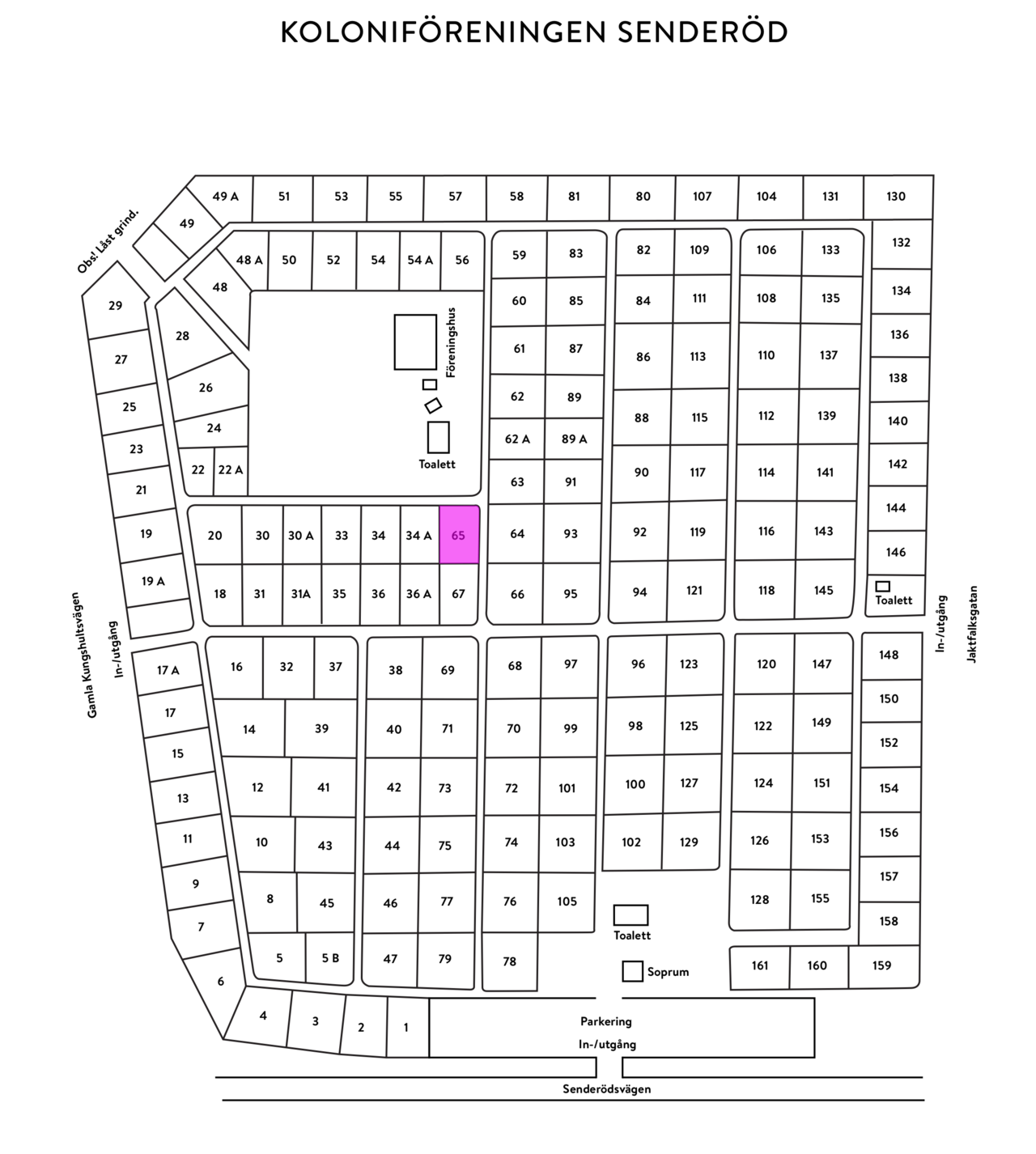 Senderödsvägen 20, Senderöds Koloniförening nr 65 ...
