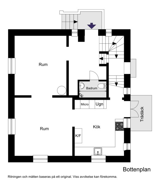 Floor plan for Traktörsgatan 39