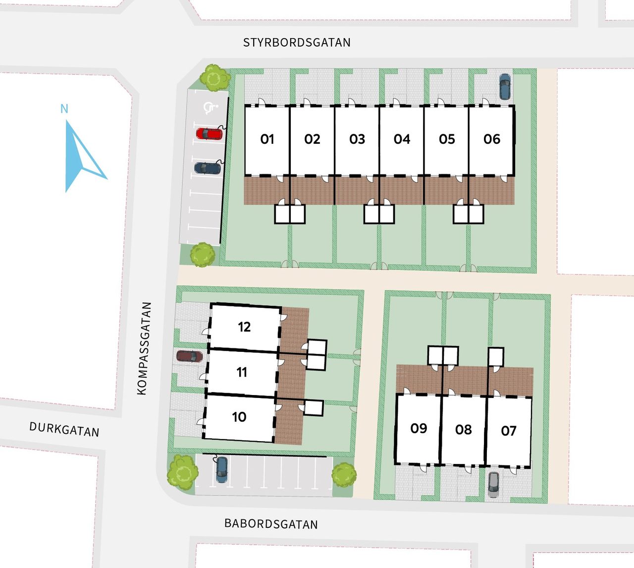 Borstahusen Situationskarta