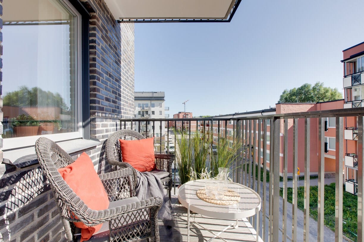 Balkong - bild från visningslägenhet