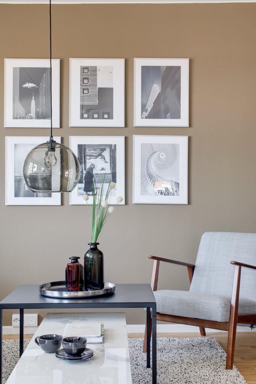 Detaljbild vardagsrum - bild från visningslägenhet