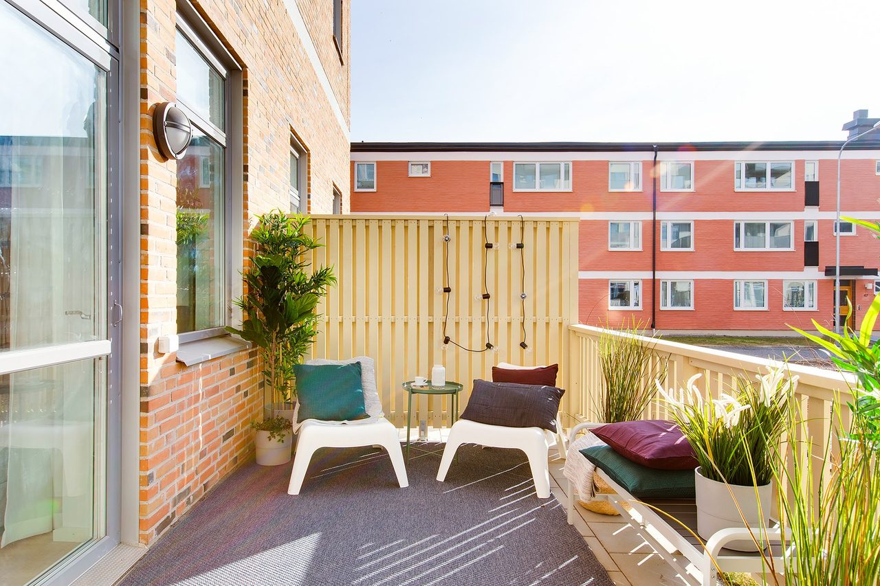 Uteplats - bild från visningslägenhet