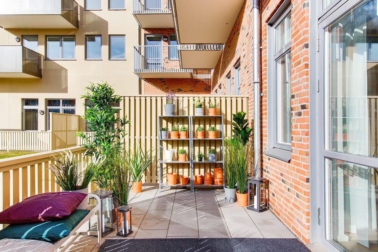 Uteplats - bild från visningslägenhet