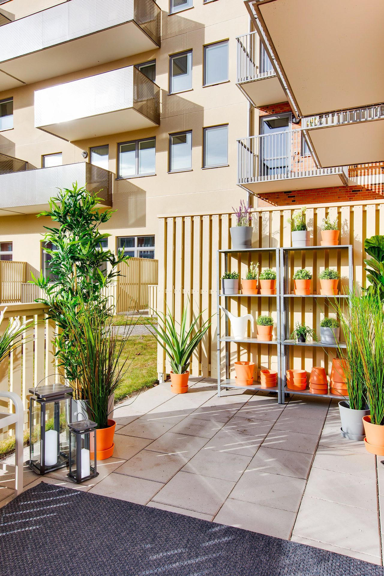 Uteplats - bild från visningslägenhet