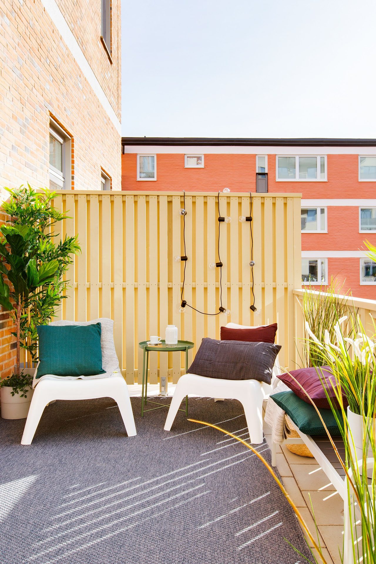 Uteplats - bild från visningslägenhet