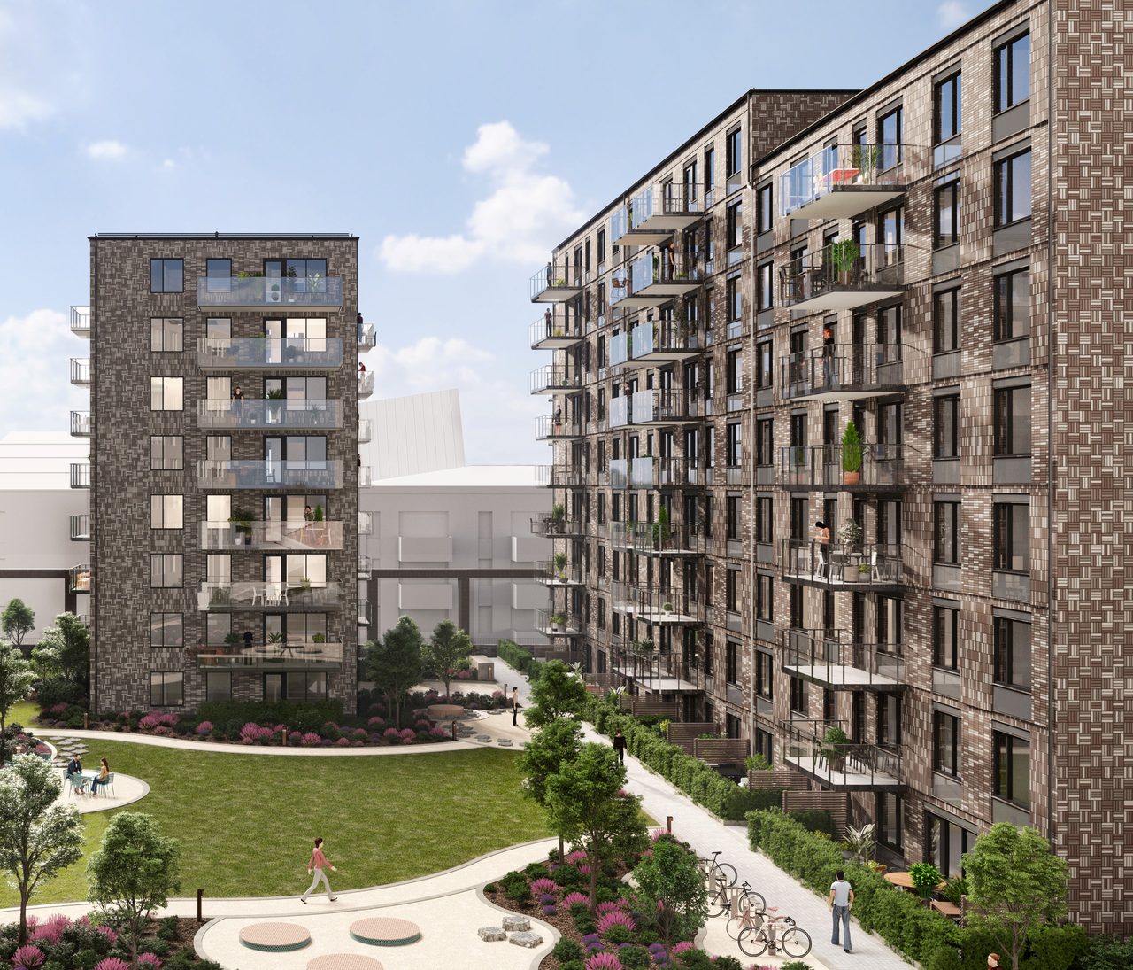 Brf Baltic & Torg, innergård