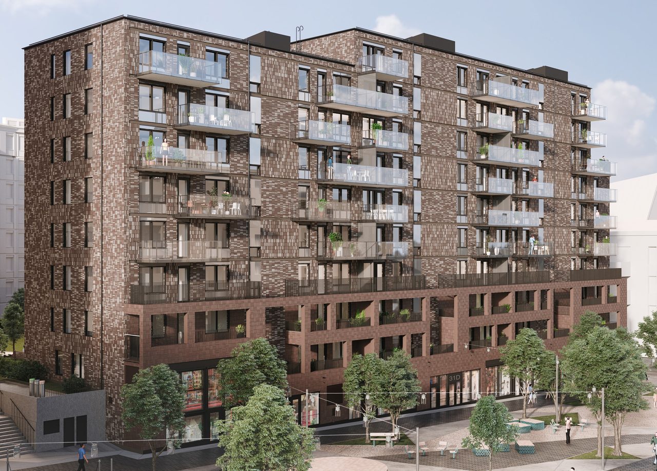 Brf Baltic & Torg, exteriör