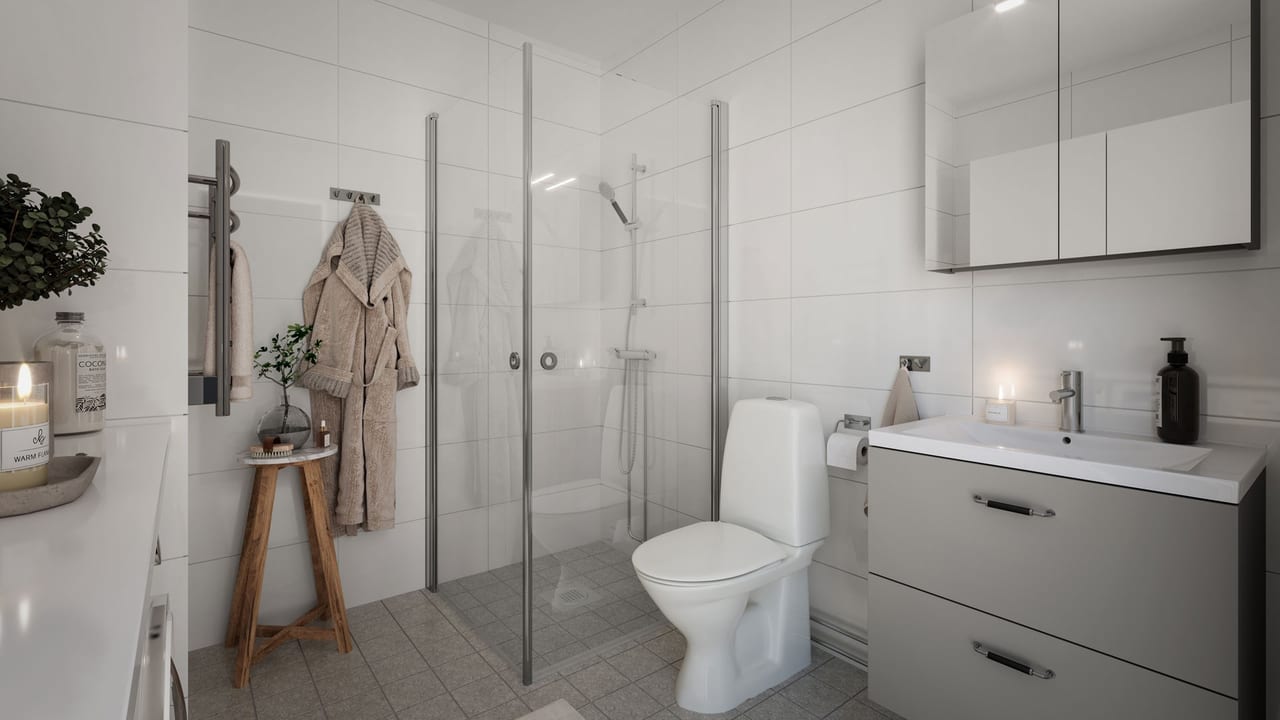 Exempelbild Badrum Vindslägenheter