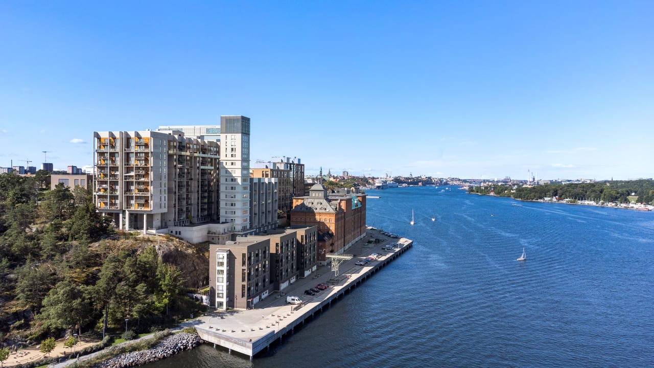 Siloplatsen och Mjölnarvägen på Kvarnholmens norra sida